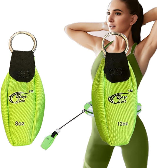 Blaze Line Hoola Fitness Hoop Adjustable Weight Bag 8oz and 12oz Pouch 2-Pack for Weight Loss, Fitness, Exercise and Workout