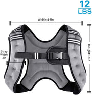 Weighted Vest Weight Vest for Men Women Kids Weights Included, Body Weight Vests Adjustable for Running, Training Workout, Jogging, Walking