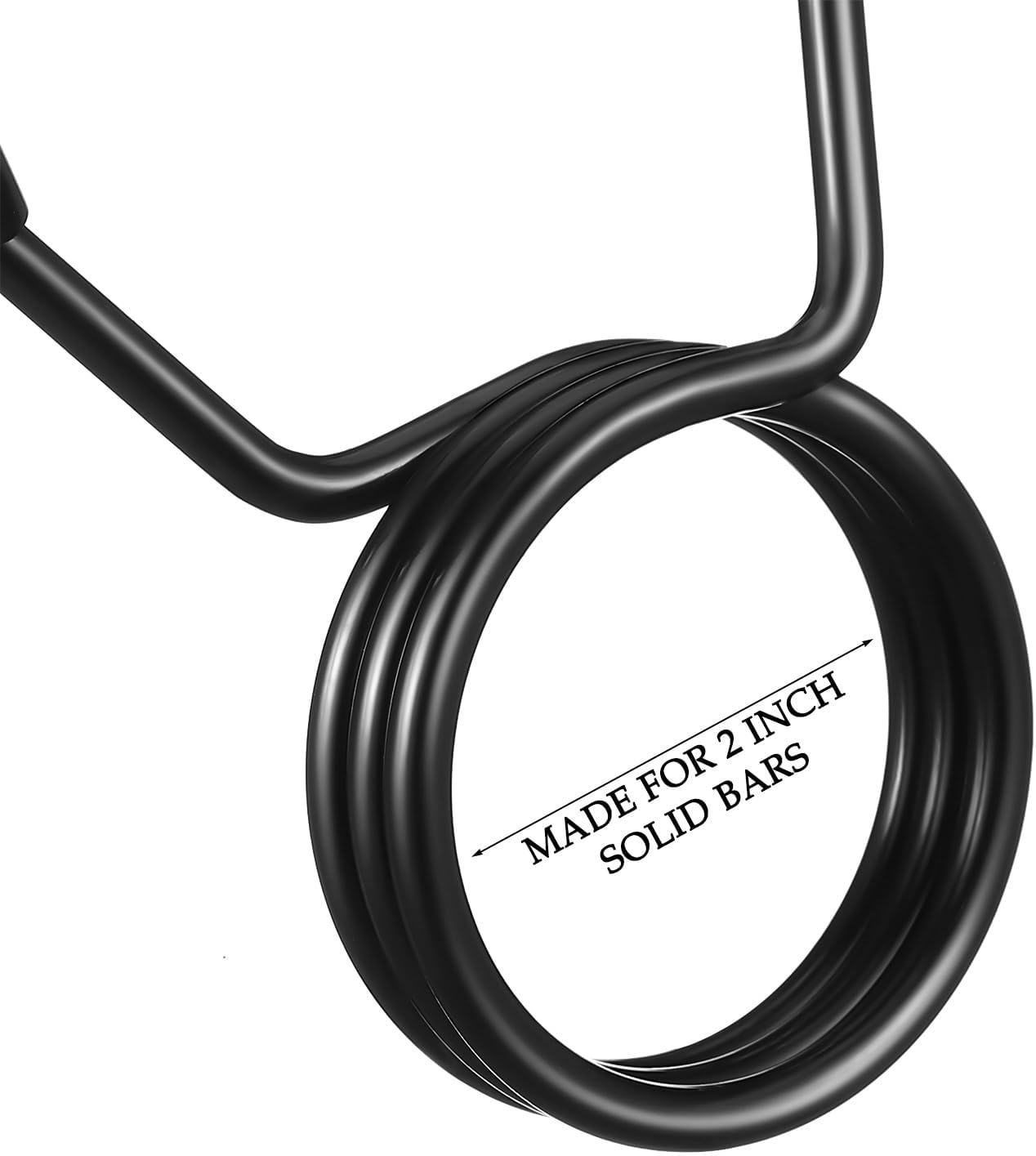 4 Pieces 2 Inch Dumbbell Spring Collars Barbell Clamps Locking Collars Clips for Weightlifting Exercise Fitness Training Supplies (Black)