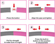 NEOWEEK 2lb Exercise Hoops for Adults, Adjustable Hoola Weighted Hoop, Detachable Section Soft Fitness Hoop for Weight Loss, Fat Burning, Home Gym Core Workout