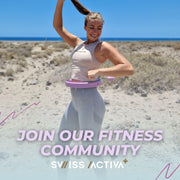 Swiss Activa+ Smart Hula Hoop - Infinity Hoop for Adults - Won't Fall Off - Weight Loss Exercise Equipment