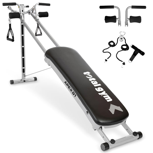Total Gym APEX Versatile Indoor Home Gym Workout Total Body Strength Training Fitness Equipment