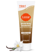 Lume Whole Body Deodorant - Invisible Cream Tube - 72 Hour Odor Control - Aluminum Free, Baking Soda Free, Skin Safe - 3.0 ounce (Clean Tangerine)