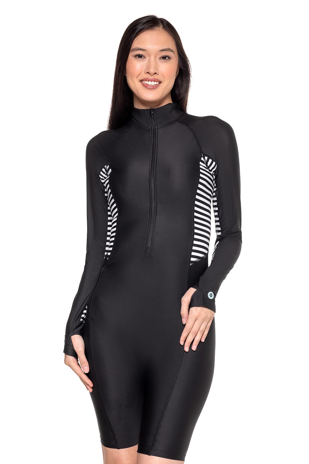 Coolibar UPF 50+ Women's Alana Knee Length Swimsuit - Sun Protective