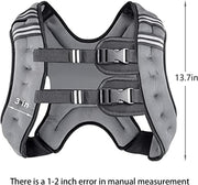 Prodigen Weighted Vest for Women and Men 8 12 16 20 25 30 Lbs with Reflective Stripe and Double Adjustable Buckle Straps Weight Vests for Strength Training, Jogging, Cardio, Weight Loss