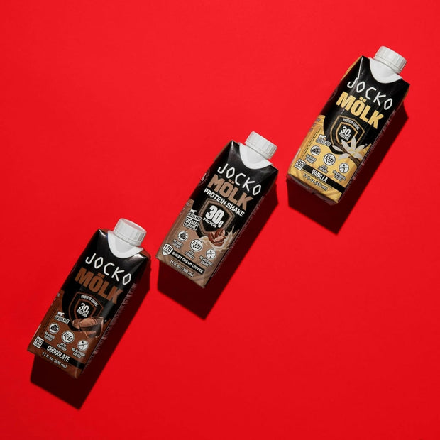 Jocko-Fuel Protein Shake, 2 Box with 4 Bottle - Ready to Drink, Grass-Fed Whey, No Artificial Sweeteners, Keto-Friendly, Low-Carb, High-Protein, Meal Replacement, Recovery, Fitness (11 Fl Oz, Chocolate)