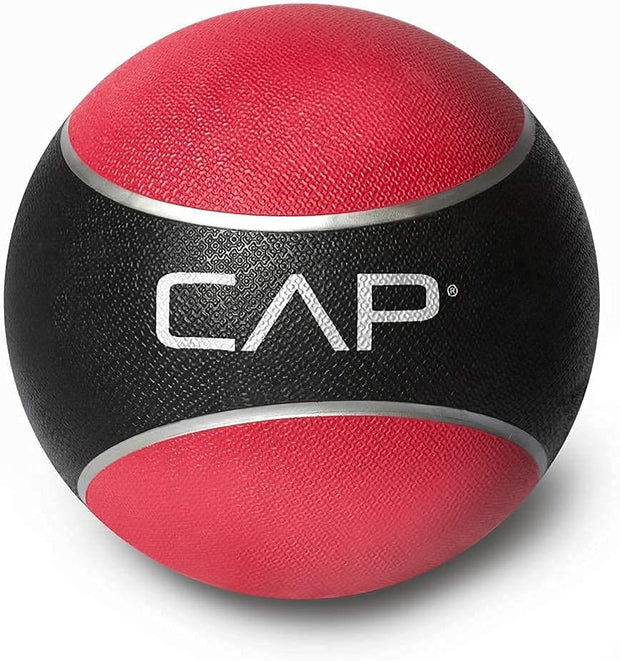 WF Athletic Supply Medicine & Exercise Ball - Durable Rubber & Consistent Weight Distribution; Comfort Textured Grip for Strength, Balance & Core Training, Multiple Choices Available