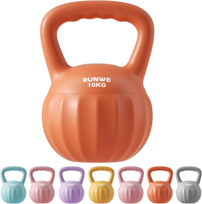 RUNWE Kettlebell Weight for Women and Men (Sold in Single Not in Set) Multiple Weight & Color Options from Beginners to Pros Hand Weight Core Strength Training
