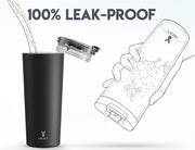 Meoky 24 oz Travel Coffee Mug with Leak-proof Lid, Stainless Steel Insulated Coffee Tumbler, Keeps Hot for 8 Hours or Cold for 24 Hours, Fits in Car Cup Holder (Night)