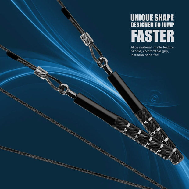 Jump Rope, Wastou Speed Jumping Rope for Training Fitness Exercise, Adjustable Adults Workout Skipping Rope for Men, Women, Kids, Girls