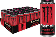 Monster Energy Rehab Tea + Lemonade + Energy, Energy Iced Tea, Energy Drink 15.5 Ounce (Pack of 15)
