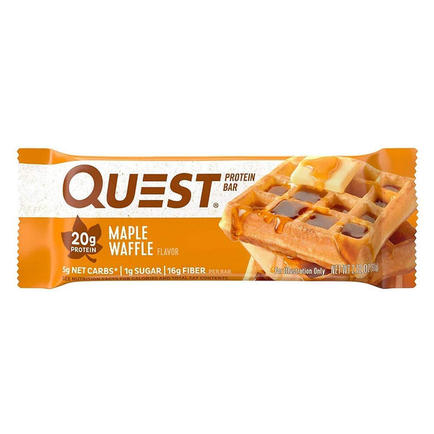 Quest Nutrition Protein Bars, Strawberry Shortcake, 20g Protein, 2g Sugar, 3g Net Carbs, 10g Fiber, Gluten Free, 12 Count