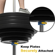 POWER GUIDANCE 2 inch Magnetic Barbell Collars, Quick Release Barbell Clamps for Olympic Lifts and Strength Training (Blue)