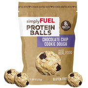 simplyFUEL Whole Food Protein Balls with Probiotics - Peanut Butter Honey Almond Snacks - 8g Protein Snack - Gluten Free Energy Balls
