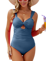 VIMPUNEC Women One Piece Tummy Control Swimsuit High Waisted Bathing Suit Cut Out Swimwear