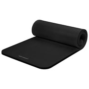 Retrospec Solana Yoga Mat 1" Thick With Nylon Carry Strap for Men & Women - Non Slip Exercise Mat for Home Yoga, Pilates, Stretching, Floor & Fitness Workouts