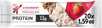 Kellogg's Special K Protein Bars, Meal Replacement, Protein Snacks, Strawberry, 20 bars