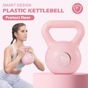 KHTO Kettlebells Fitness Exercise-Pink Strength Training Kettlebell Sets,Dumbbell Weights for Home Gym Equipment