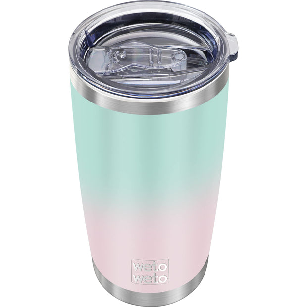 WETOWETO 20oz Tumbler, Stainless Steel Vacuum Insulated Coffee Travel Mug, Double Wall Powder Coated Insulated Coffee Mug Travel Mug with Lid Thermal Cup for Outdoor (Navy Blue, 1 Pack)