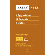 RXBAR Protein Bars, 12g Protein, Gluten Free Snacks, Snack Bars, Peanut Butter, 22oz Box (12 Count)