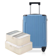 Merax Luggage Sets 3-Piece Hardshell with Spinner Wheels Lightweight Suitcase with Corner Guards (Green, 20/24/28)