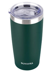 SUNWILL Travel Coffee Tumbler 20 oz, Insulated Mug with Lid, Stainless Steel Cup for Outdoor, Powder Coated Navy