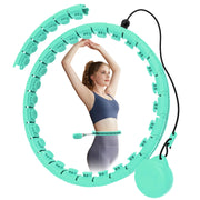 Weighted Hula Circle with 32 Links(66 Inch), Sweet Weight Ball, for Adults Weight Loss, Infinity Fitness Hoop Plus Size, for Women Smart Exercise Equipment