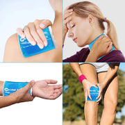 Soft Ice Packs Reusable Gel Pack 2, Hot and Cold Gel Ice Packs for Injuries, Headaches, Joint Pain Relief, Comfort Ice Pack Flexible Therapy on Neck, Ankle, Knee, Leg, Shoulder, Elbow, Wrist, Feet