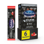 Pedialyte AdvancedCare Plus Electrolyte Powder, Has 33% More Electrolytes and PreActiv Prebiotics, Berry Frost, 18 Powder Packets