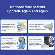 Neck Stretcher with Neck Brace,Cervical Traction Neck Device,Neck Relief Tool,Adjustable Inflatable Cervical Brace,Home Use Neck Decompression New Technology Breathable Fabric Washable&Colorfast(Gray)