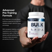 Transparent Labs Bulk Pre Workout Powder - Naturally Sweetened Advanced Pre-Workout Formula for Muscle Building and Strength - 30 Servings, Peach Mango