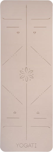 Yoga Mat with Alignment Lines. Yoga Mats with carry strap perfect for Pilates and Fitness Workout, Eco Friendly Non Slip Thick Yoga Mats for women and men - Yoga Matt.