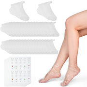 XANGNIER 6 Pairs Silicone Socks for Dry Cracked Feet Women,Moisturizing Foot Mask Exfoliating Silicone Socks,Foot Spa Gel Socks for Cracked Heels,Softening Rough Skin and After Pedicure Care