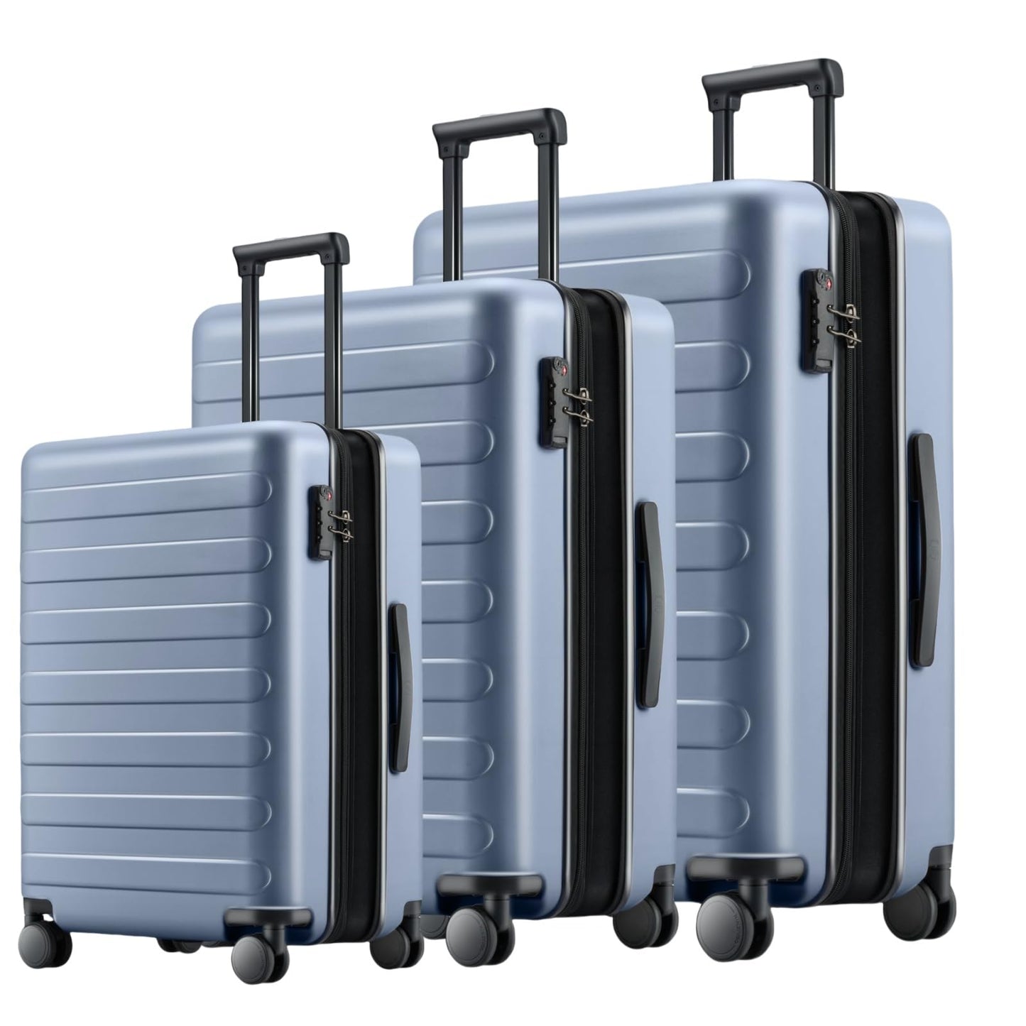 NINETYGO Carry On Luggage 22x14x9 Airline Approved, 20 Inch Luggage with Smooth Spinner Wheels, Lightweight, Hard Shell PC Suitcase Carry-On, Travel Luggage, TSA Approved (Pink, Rhine Basic)