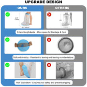 Non-Slip Waterproof Leg Cast Cover for Shower Adult, Cast Protector for Shower Leg Adult, Leg Cast Bag for Shower Foot Cover for Shower After Surgery Reusable(24.8 in. Long)