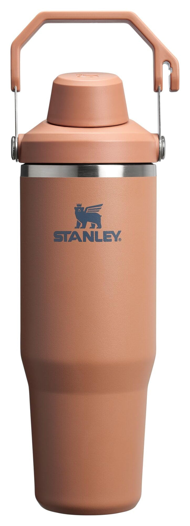 Stanley IceFlow 2.0 Fast Flow Tumbler with Handle 40 oz | Twist On Angled Spout Lid | Leakproof Water Bottle | Insulated Stainless Steel | BPA-Free | Rose Quartz