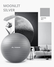 Trideer Yoga Ball – Anti-Burst Exercise Ball for Pregnancy, Office, Birthing, Stretching & Core Workout – Home Gym & Therapy