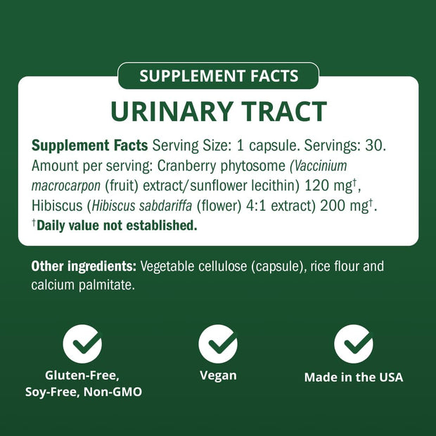 Semaine Urinary Tract Cleanse & Protect – 30 ct, Bladder Support Supplement for Women, Flushes Urinary Tract. Combines Cranberry Proanthocyanidins with Hibiscus.
