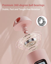 YOTTOY Skipping Ropes for Adults -Cordless Counter Jump Rope with Large Cordless Ball-Weighted Jump Rope for Women with LCD Display