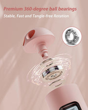 YOTTOY Skipping Ropes for Adults -Cordless Counter Jump Rope with Large Cordless Ball-Weighted Jump Rope for Women with LCD Display