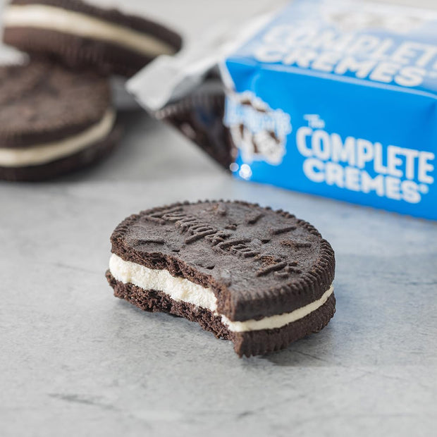 Lenny & Larry's The Complete Cremes, Sandwich Cookies, Chocolate, Vegan, 5g Plant Protein, 6 Cookies Per Pack (Box of 12) (Pack of 2)