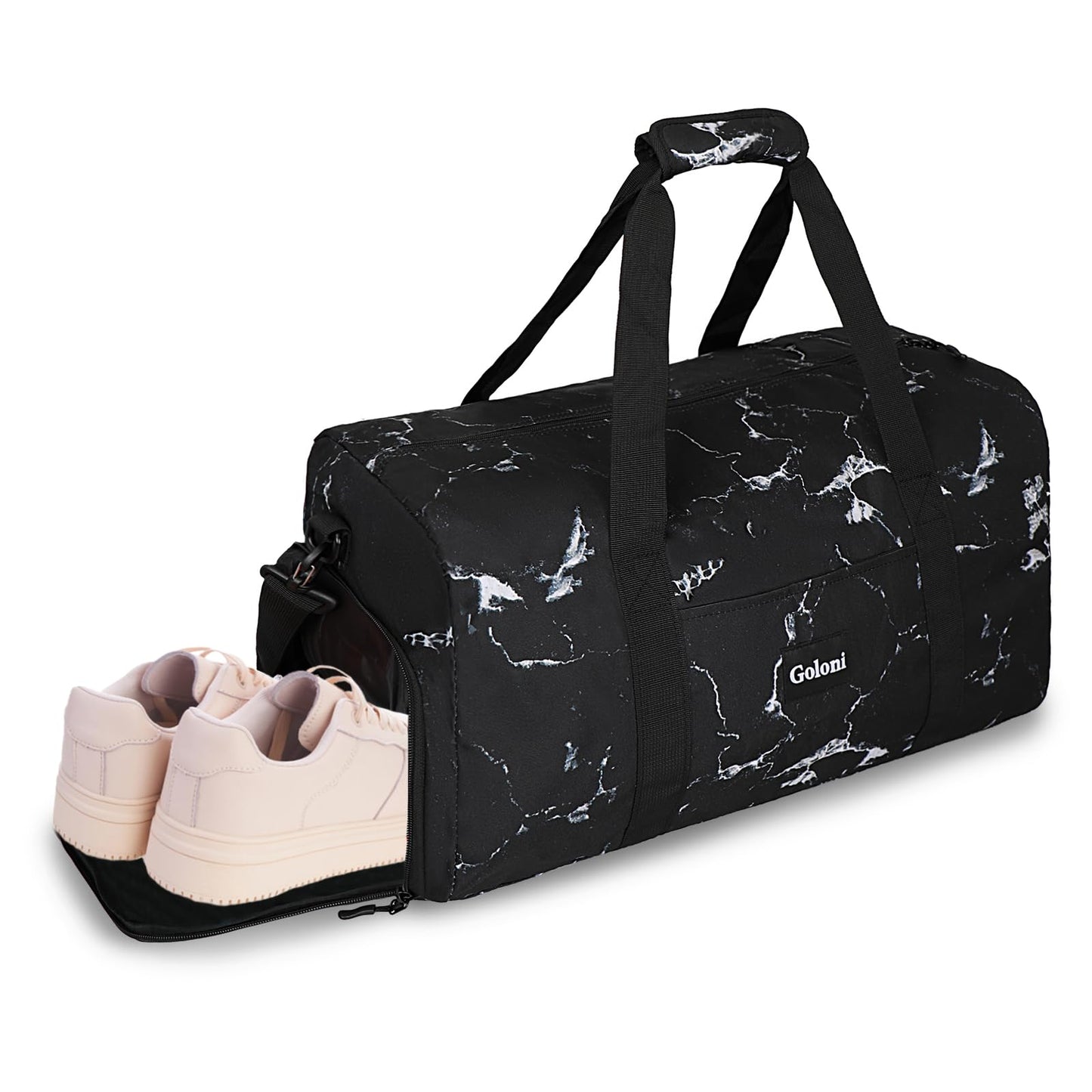 Goloni Cute Duffle Bag for Women, Gym Bag with Shoe Compartment, Lightweight Weekend Travel Duffel Bag,Overnight Bag with Wet Pocket