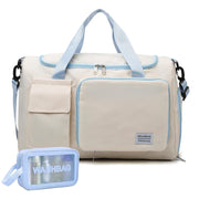 Small Gym Bag for Women, Travel Duffle Bag Carry On Weekender Bag with Shoe Compartment