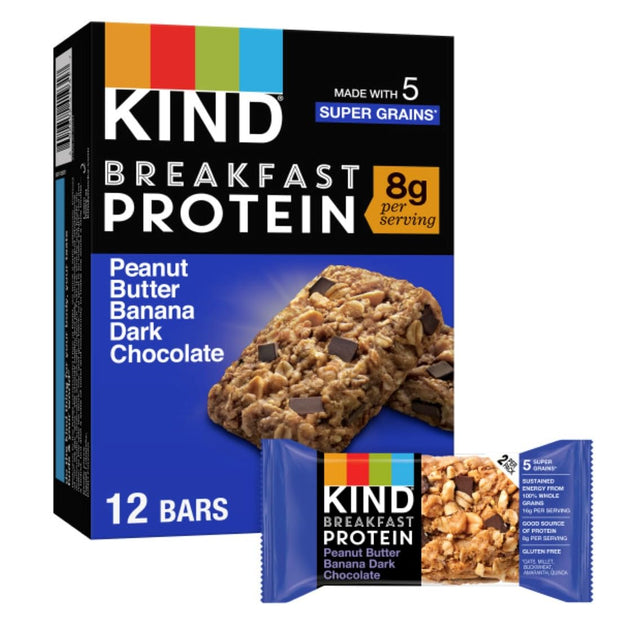 KIND Breakfast Protein Bars, Almond Butter, Healthy Snacks, Gluten Free, 8g Protein, 6 Count