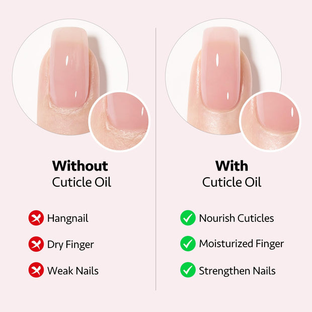 GAOY Cuticle Oil Pen Set, 6Pcs Vitamin E Oil for Nail Growth and Strengthener, Repair and Rejuvenate Nail Care Kit, Health and Beauty Manicure Essentials for Women