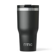 RTIC 30oz Essential Tumbler with Lid, Insulated, Stainless Steel, Metal, Double Wall Vacuum-Insulation, Ceramic Lined, Travel Cup for Iced Coffee, Tea, Hot and Cold Drink, Graphite