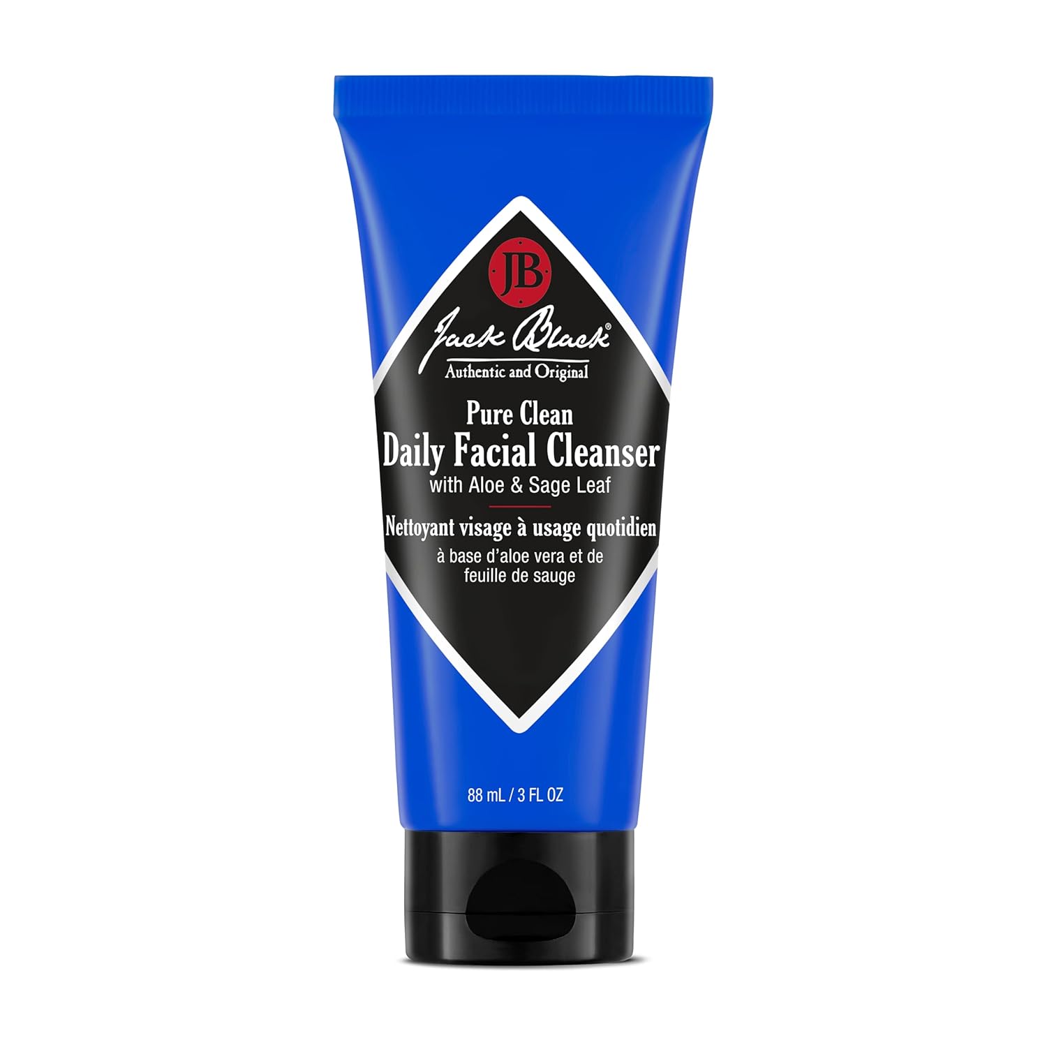 Jack Black Jetsetter Set for Men - Face Moisturizer SPF 20, Daily Facial Cleanser, Beard Lube Shave Oil & Shave Cream, Dual-Purpose Mens Body Wash, Pit Boss Men's Deodorant, and a Luxury Travel Bag