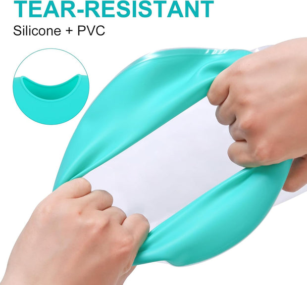 Waterproof Leg Cast Cover for Showering, Reusable Shower Sleeve for Lower Leg After Surgery, Watertight Non-Slip Adult Fracture Protector Bag, Water Proof Medical Covers for Calf/Ankle/Wound/Bandages