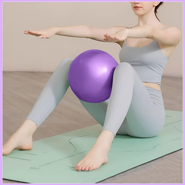 Small Pilates Ball 9 Inch Small Exercise Ball Mini Workout Yoga Balls for Gym Yoga, Core Training, Fitness, Workout, Stability, Improves Balance