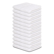 ZUPERIA White Bath Towels Bulk - 20 x 40 Inches, 100% Cotton Economy Light Weight Towels for Commercial Use - Quick Dry, Ultra-Soft, and Absorbent Bulk Towels (12 Pack)